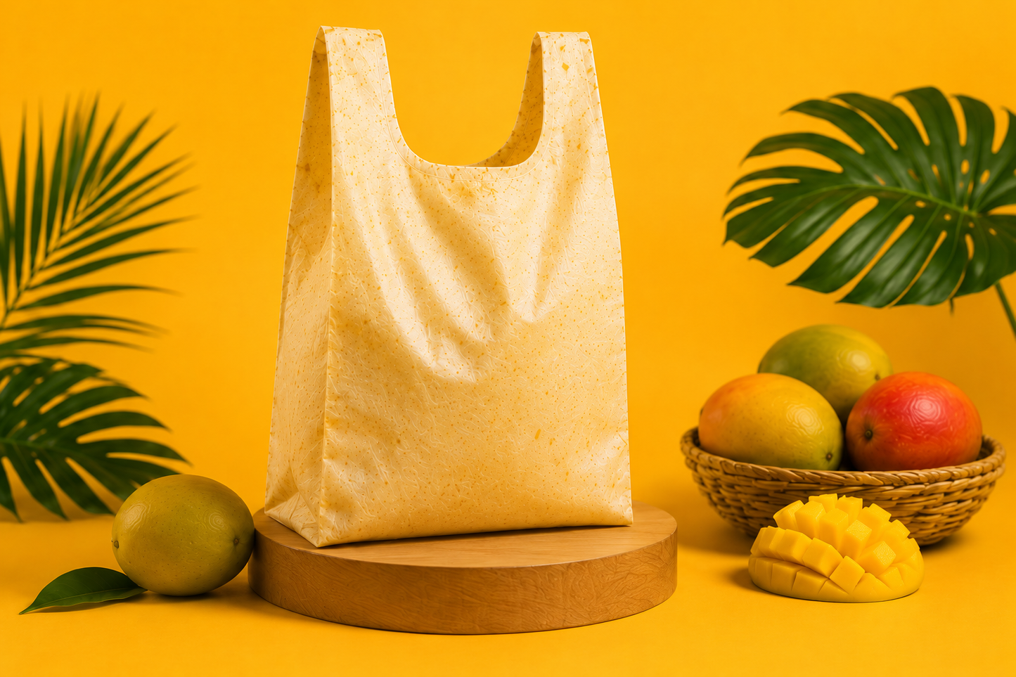 Bolsas biodegradables artesanales de mango